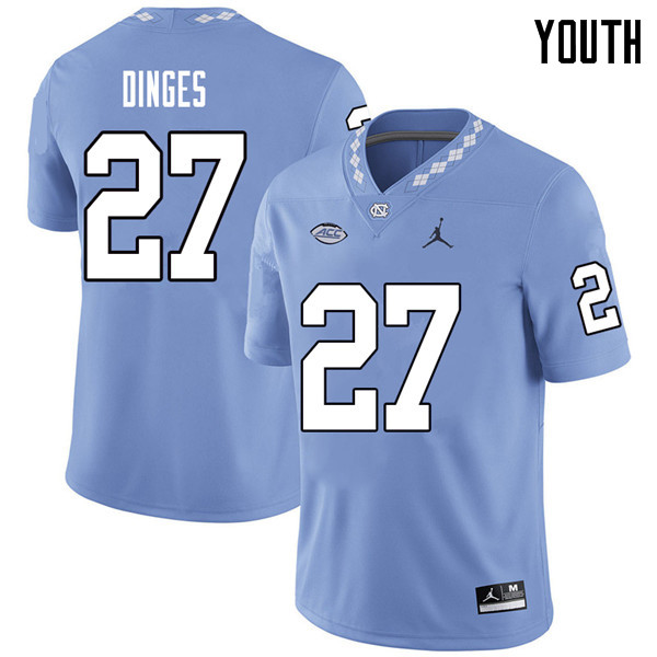 Jordan Brand Youth #27 Jack Dinges North Carolina Tar Heels College Football Jerseys Sale-Carolina B